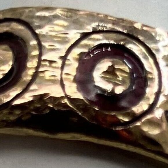 Authentic CHANEL Ring Hammered Look Japan Size US 6 JP 12 EU 52 Made in France - Picture 2 of 5